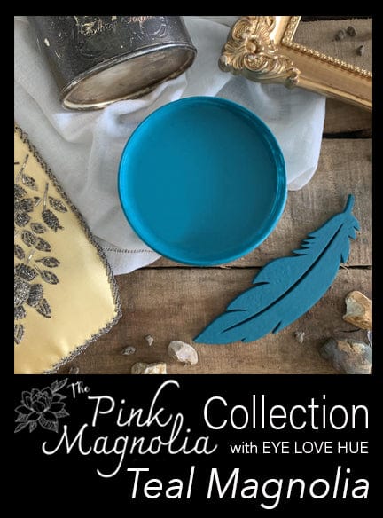 Eye Love Hue LLC Teal Magnolia Acrylic Mineral Paint Chalk Paint Clay Paint