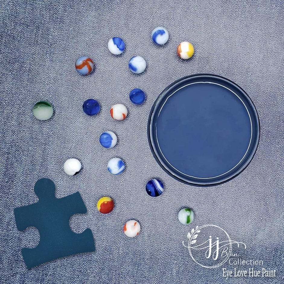 Eye Love Hue LLC Urban Blue- JJ Bean Collection Acrylic Mineral Paint Chalk Paint Clay Paint
