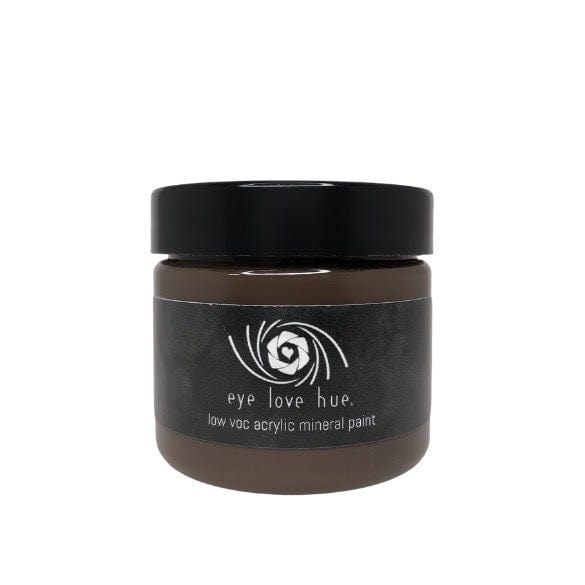 Eye Love Hue Paint & Products 2 oz Dark Chalk O Latte Acrylic Mineral Paint Chalk Paint Clay Paint