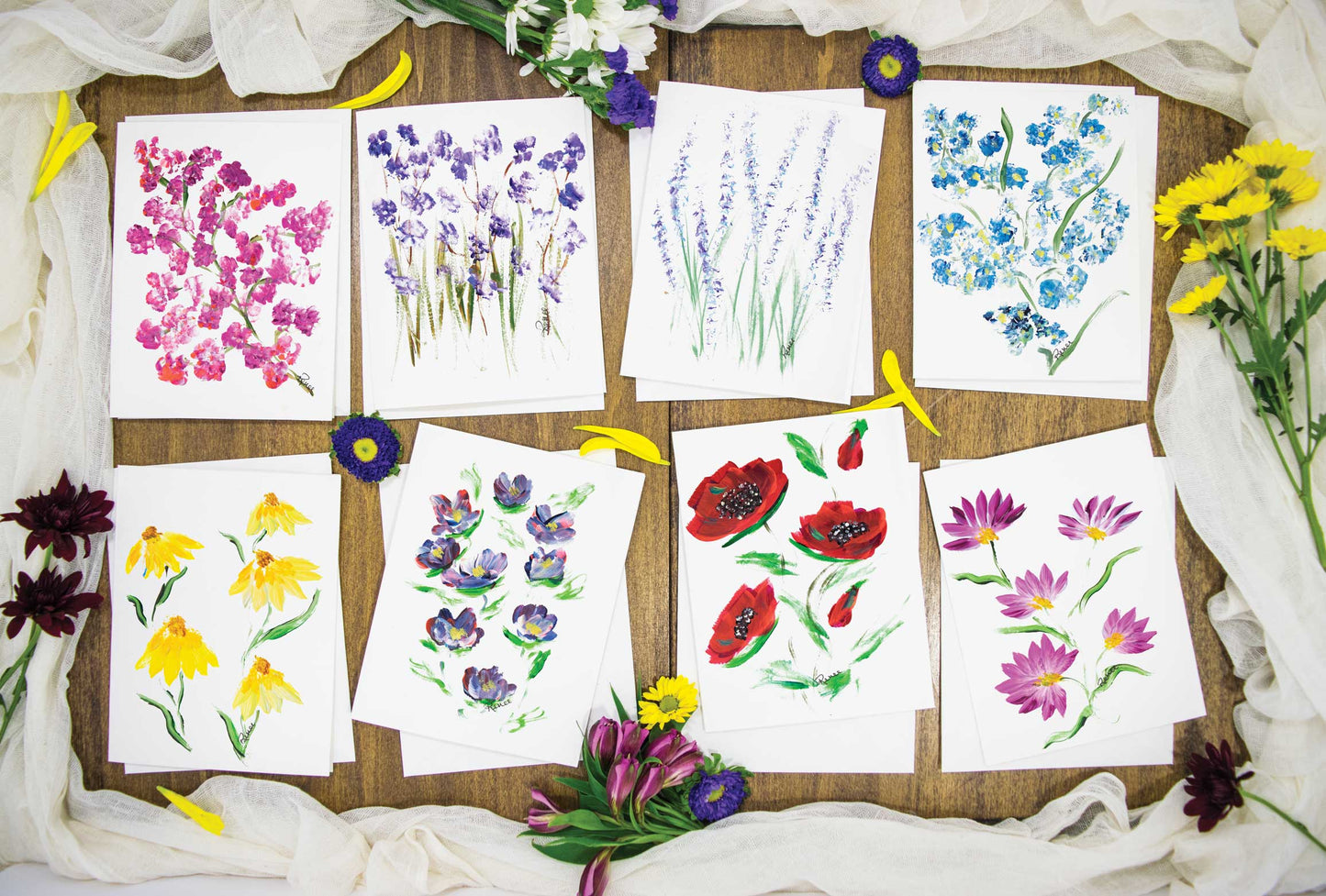 Wildflower Cards Variety 8Pack