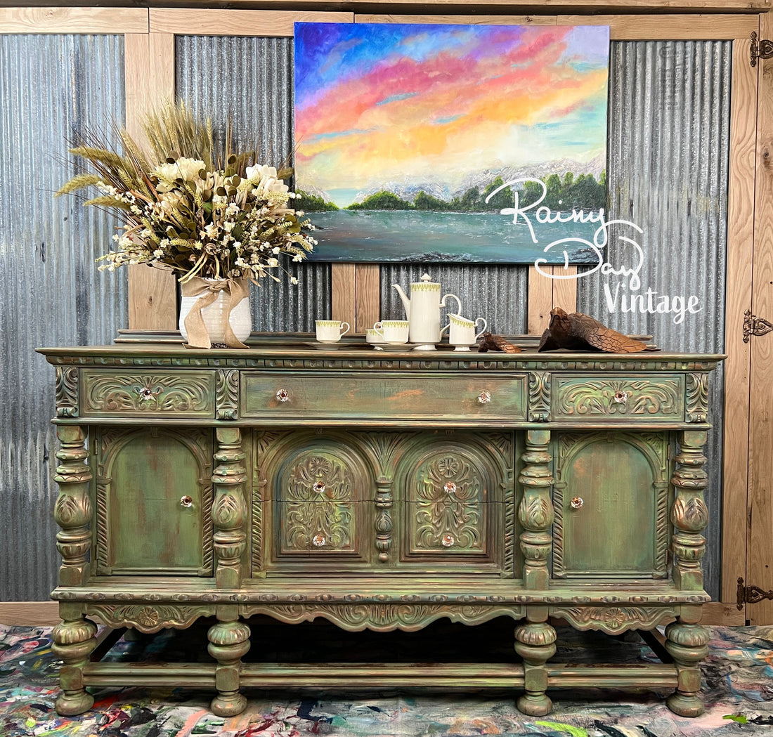 How to Paint a Vintage Buffet