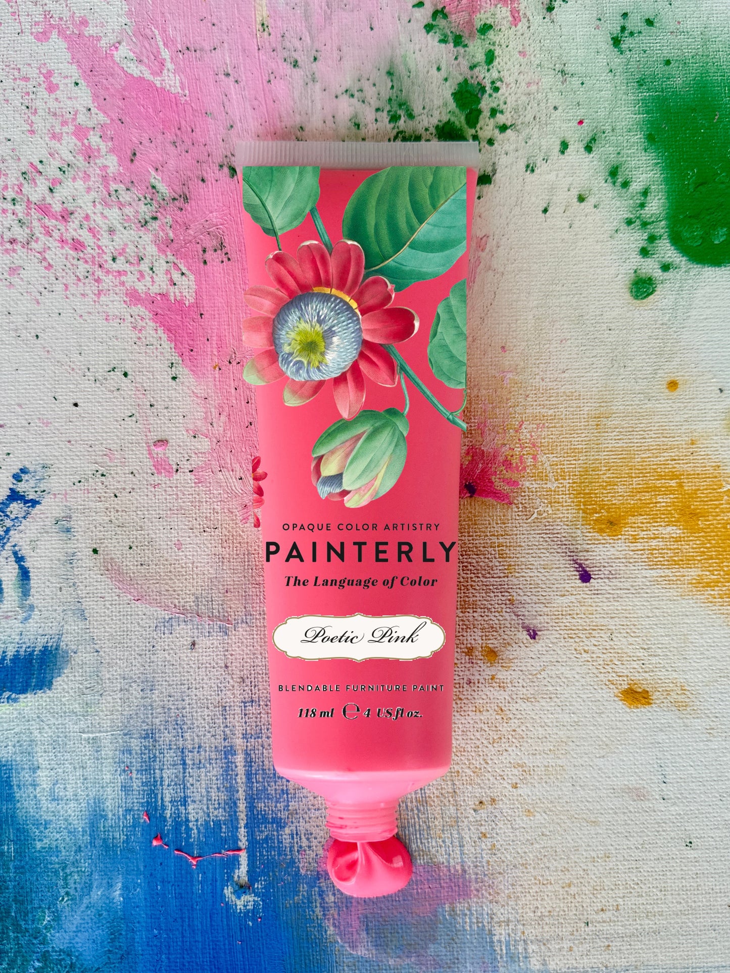 Poetic Pink Painterly Paint