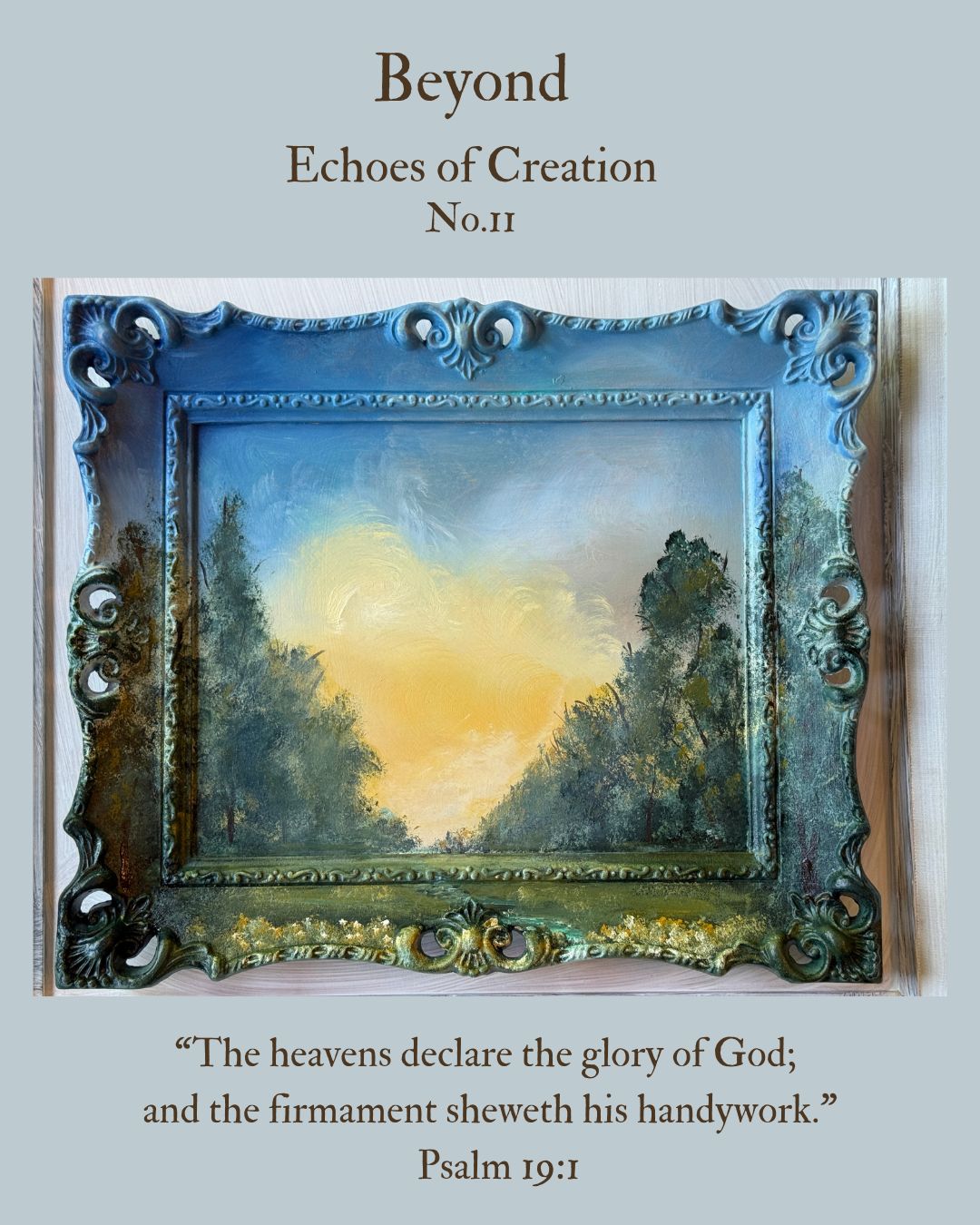 Beyond Echoes of Creation No 11 Vintage Framed Original Artwork