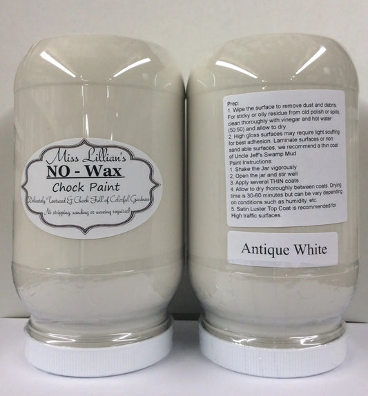 Miss Lillian's NO WAX Chock Paint Antique White