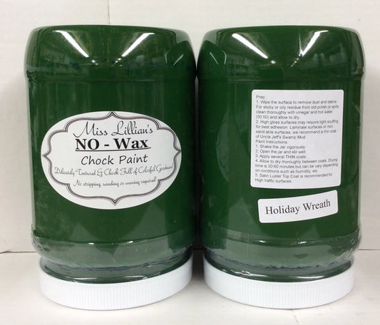 Miss Lillian's NO WAX Chock Paint Holiday Wreath