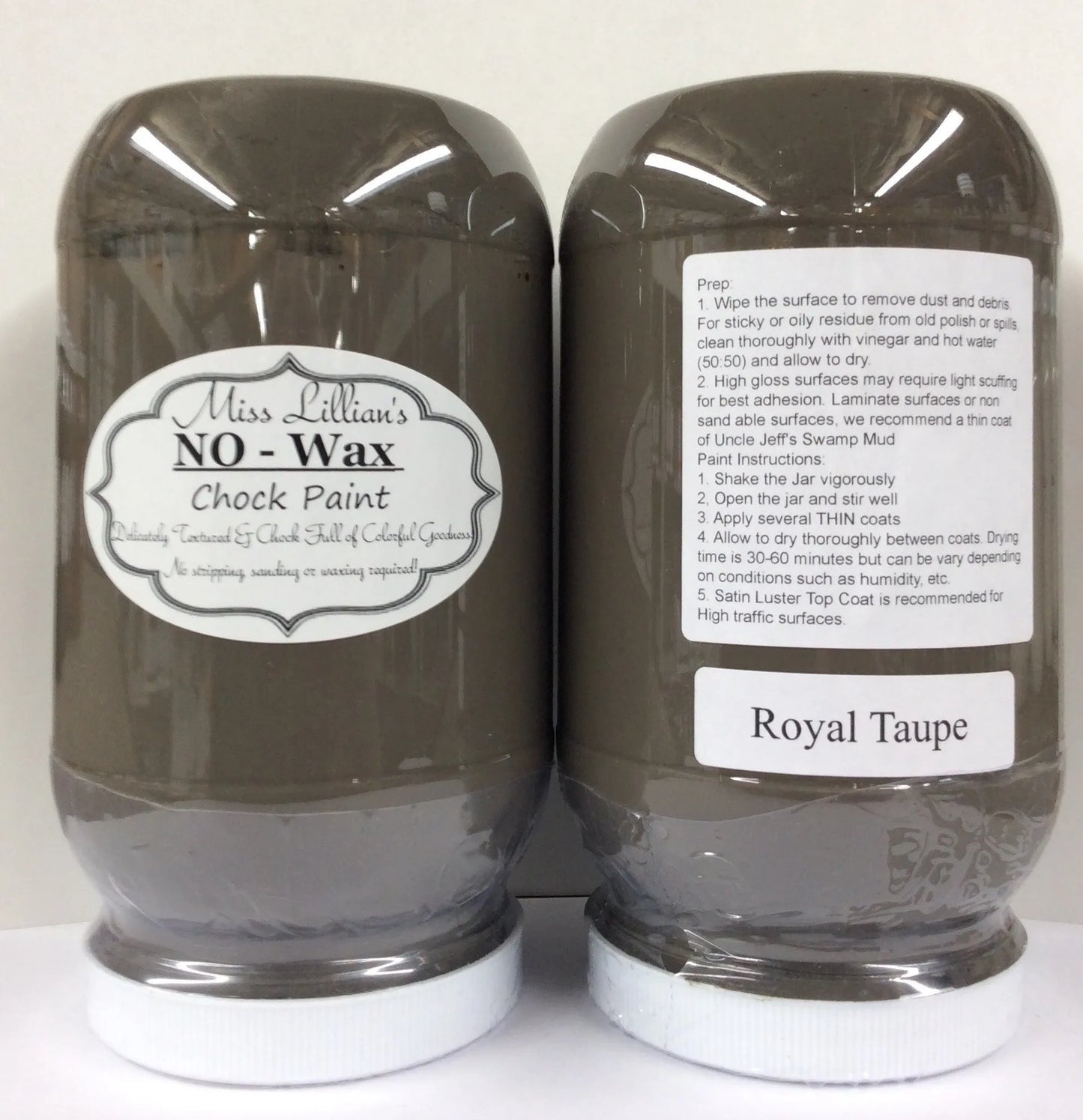 Miss Lillian's NO WAX Chock Paint Royal Taupe