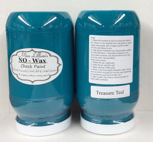 Miss Lillian's NO WAX Chock Paint Treasure Teal