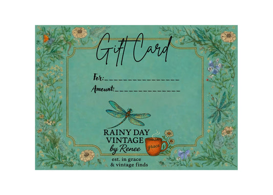 Rainy Day Vintage Gift Card