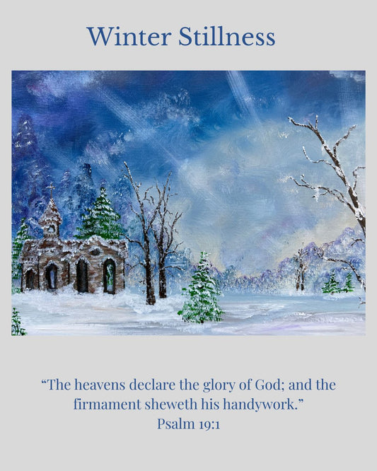 Winter Stillness  24×36 Original Painting