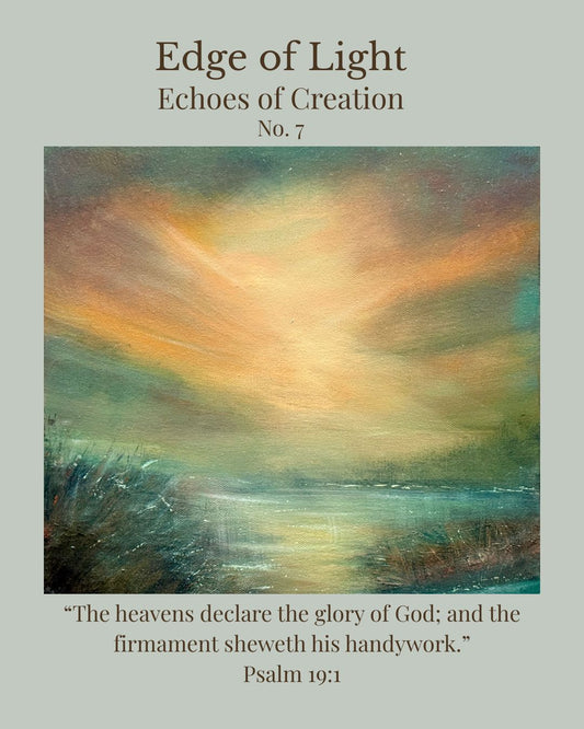 Edge of Light Echoes of Creation Collection No. 7 Original Landscape Painting
