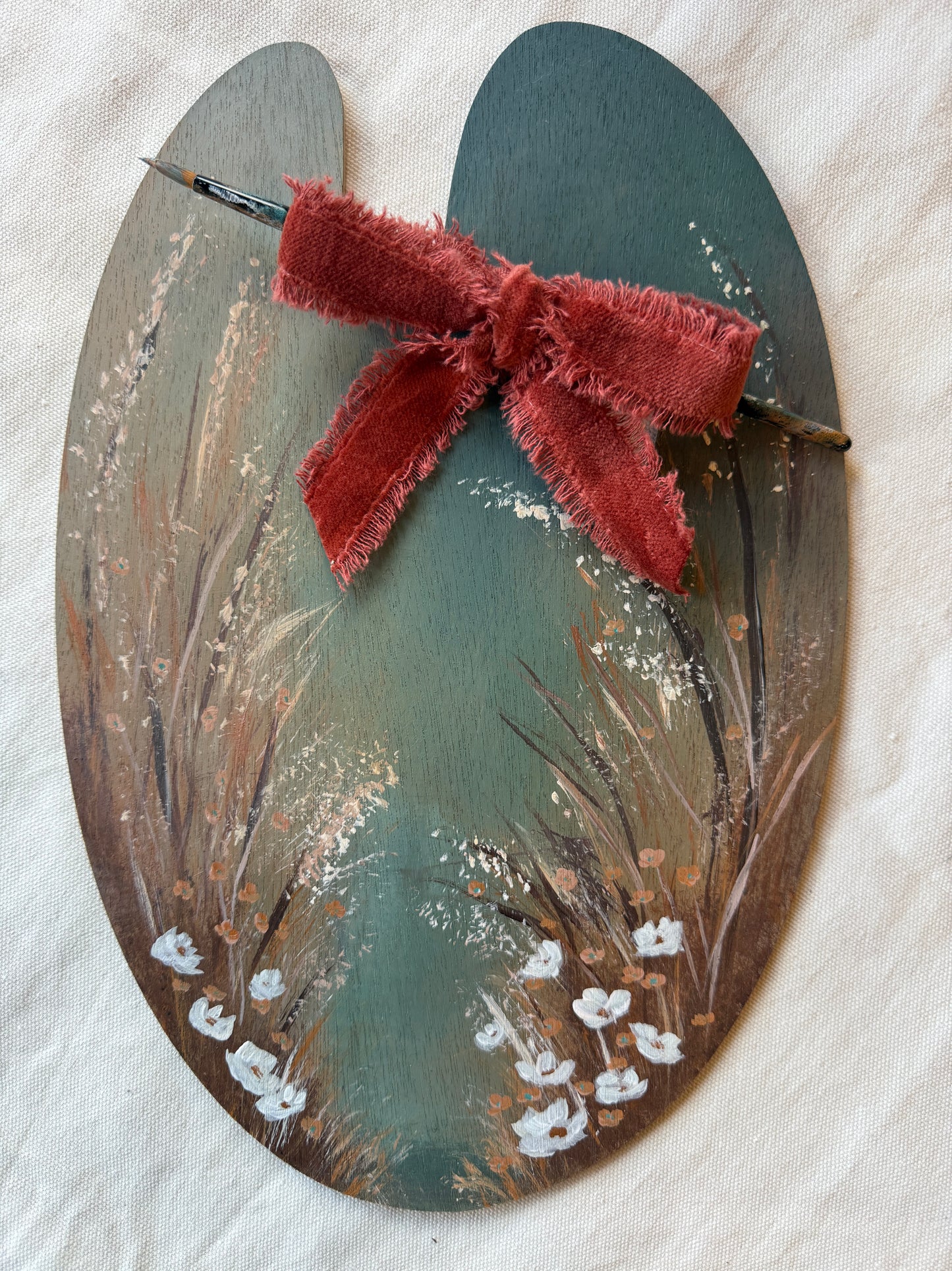 Palette Keepsake No. 11, Grounded Original Painting by Renee Smith