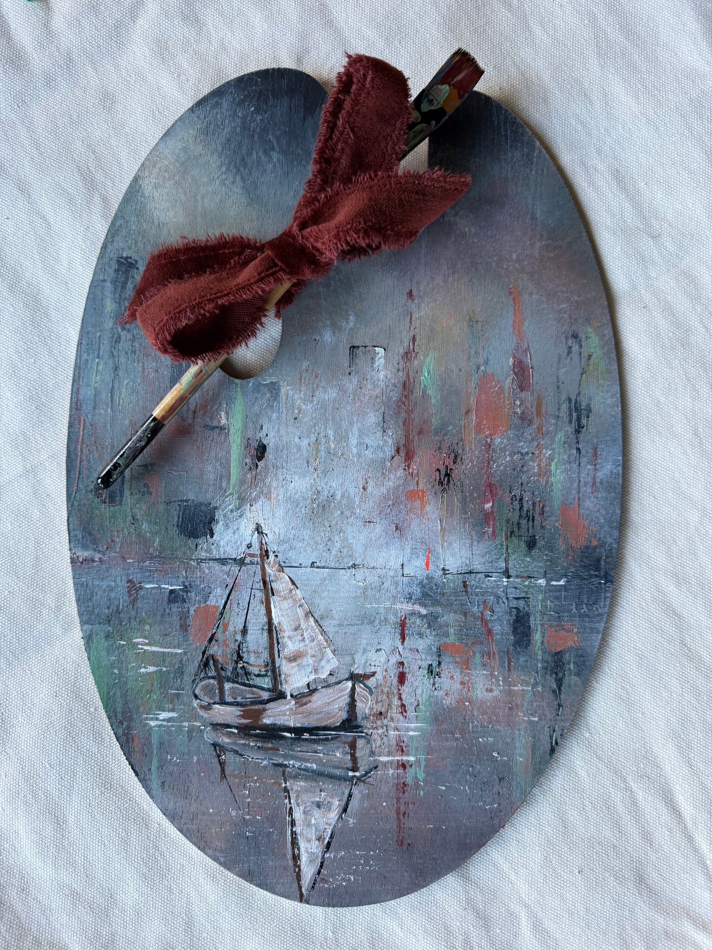 Palette Keepsake No. 13  Passing Through Original Painting by Renee