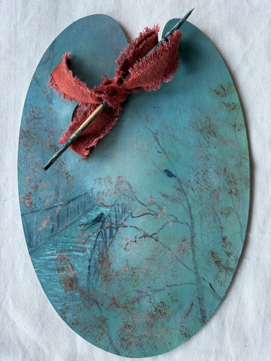 Palette Keepsake No. 14  Between Flights Original Art by Renee