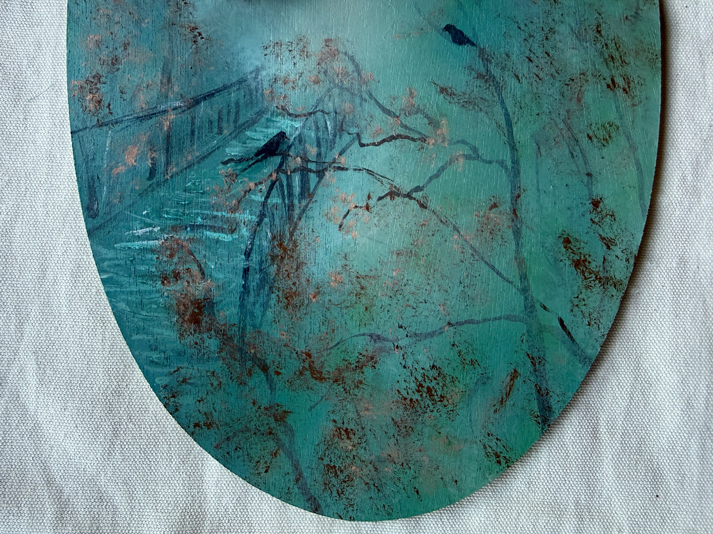 Palette Keepsake No. 14  Between Flights Original Art by Renee