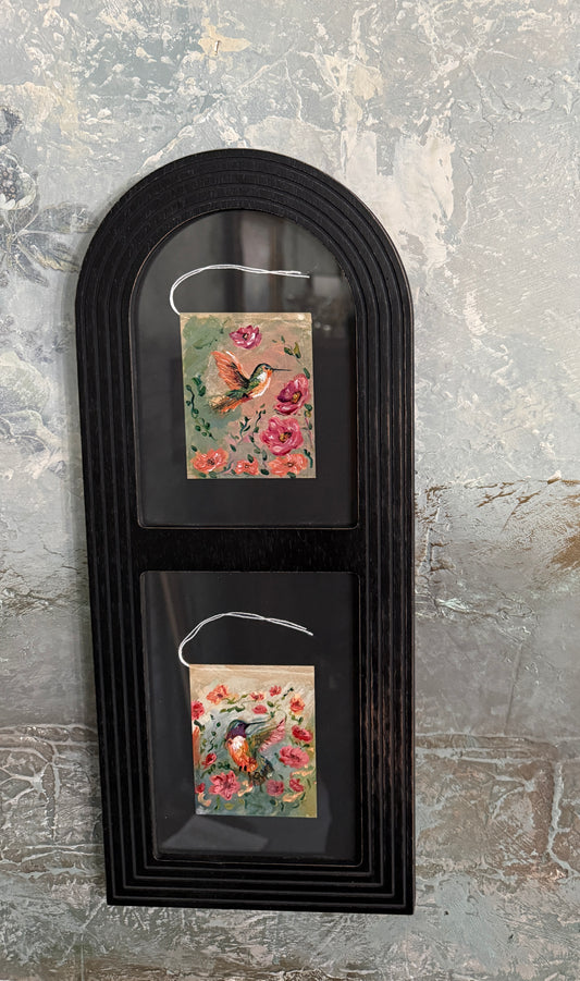Hummingbird Studies I & II – Framed Original Artwork (Set of Two)
