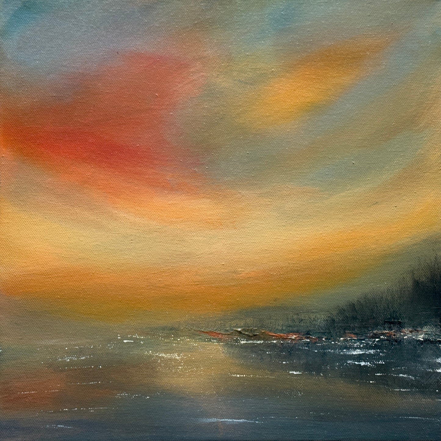 Between Moments Echoes of Creation Collection Original Landscape Painting