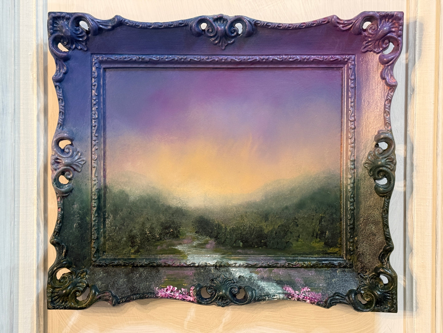 Between Echoes of Creation No 10 Original Framed Landscape Painting