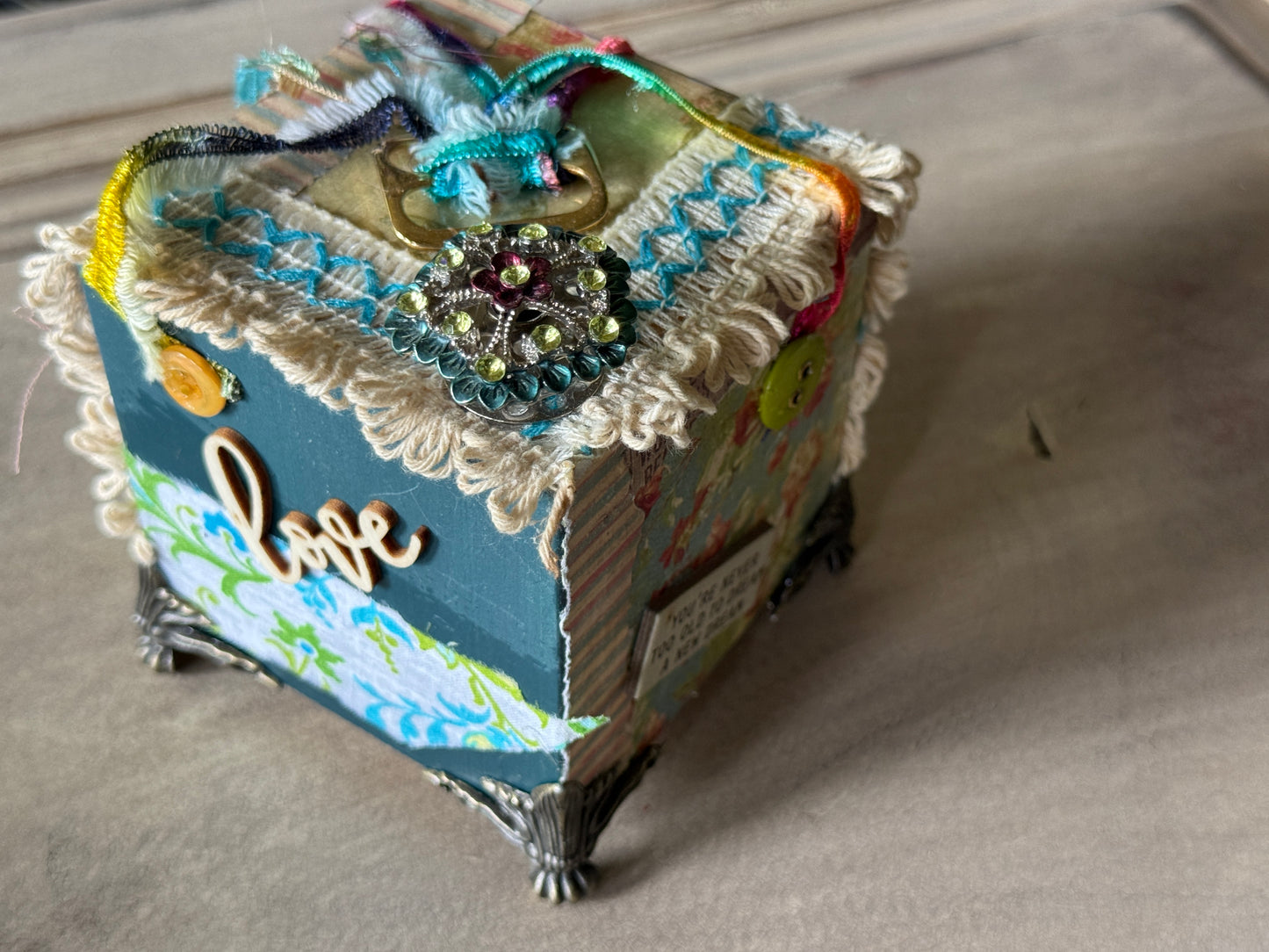 Expressions of Joy:Simple Things Wooden Art Cube