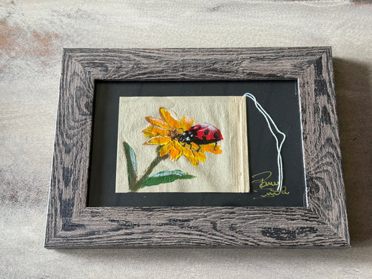 Tiny Mercies Tea Bag Art Small Original Art