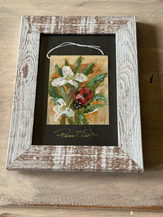 Small Wonders Tea Bag Art Small Original Art