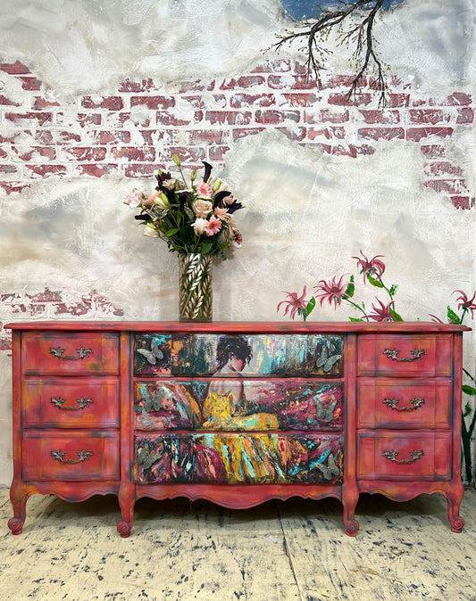 French Dresser/dresser/painted furniture/buffet/vanity
