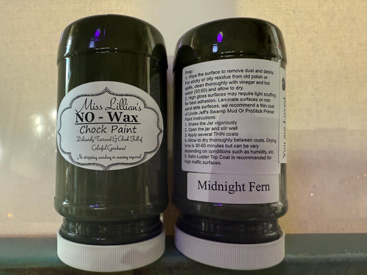 Miss Lillian's NO WAX Chock Paint Midnight Fern