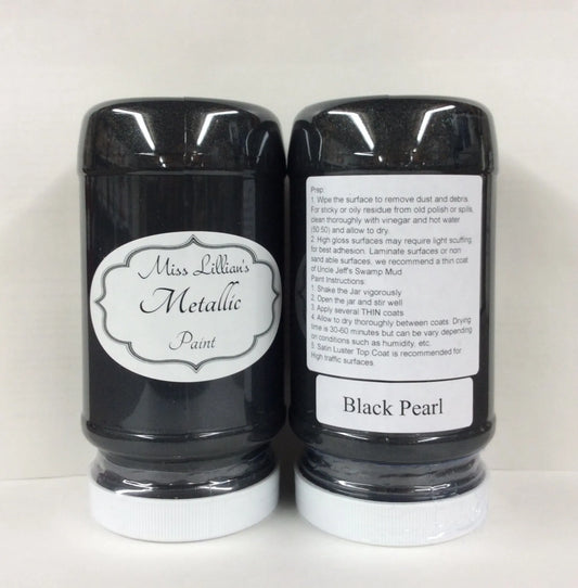 Miss Lillian's  Metallic Paint Black Pearl