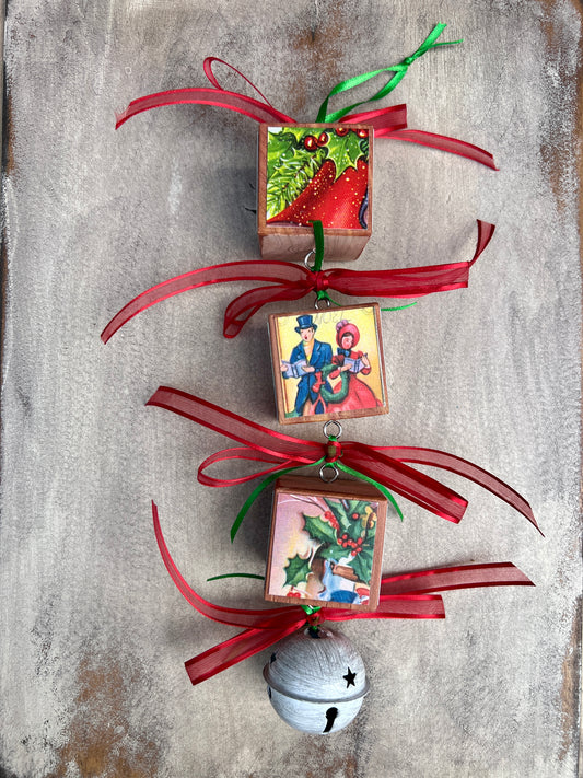 Block Christmas Ornaments