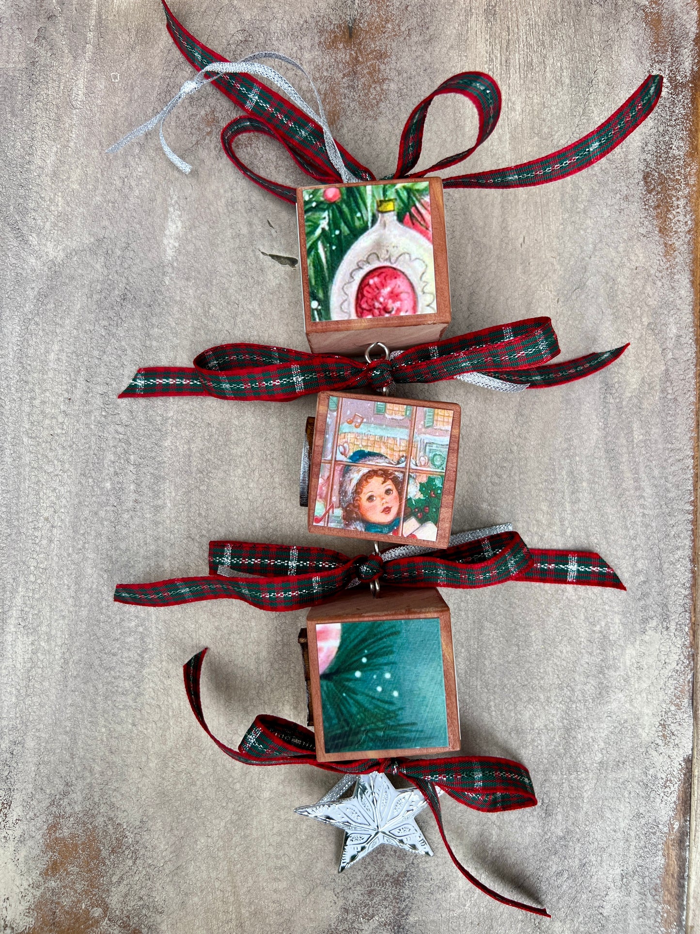 Block Christmas Ornaments