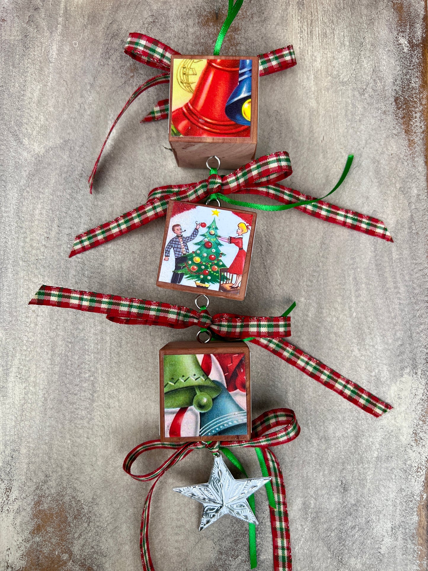 Block Christmas Ornaments