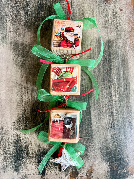 Block Christmas Ornaments