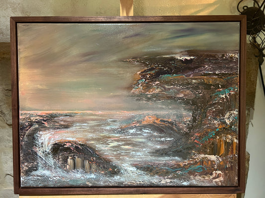 ORIGINAL CANVAS ART Acrylics In the Flow