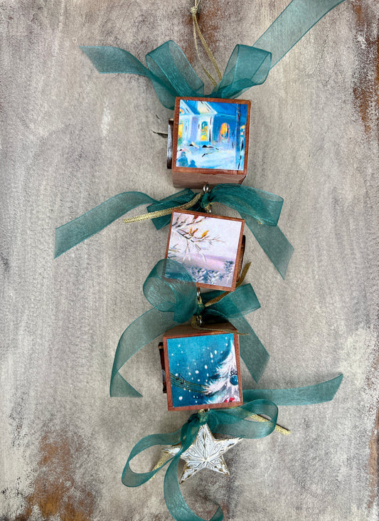 Block Christmas Ornaments