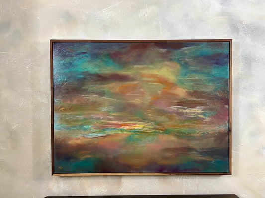 ORIGINAL CANVAS ART Acrylics Through the Clouds