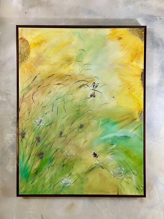ORIGINAL CANVAS ART Acrylics Haven of Summer