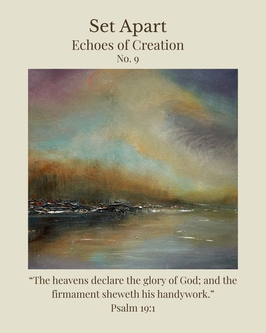 Set Apart Echoes of Creation Collection  Original Landscape Painting