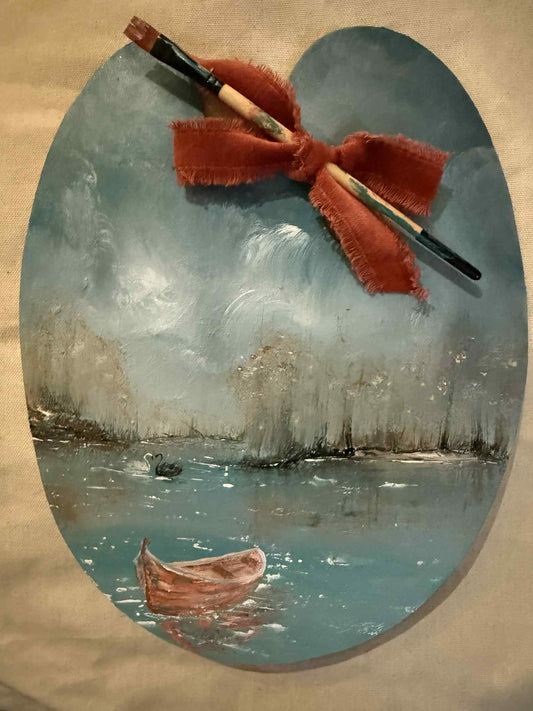 Palette Keepsake No. 6  Mercy Found Me Original Painting by Renee Smith