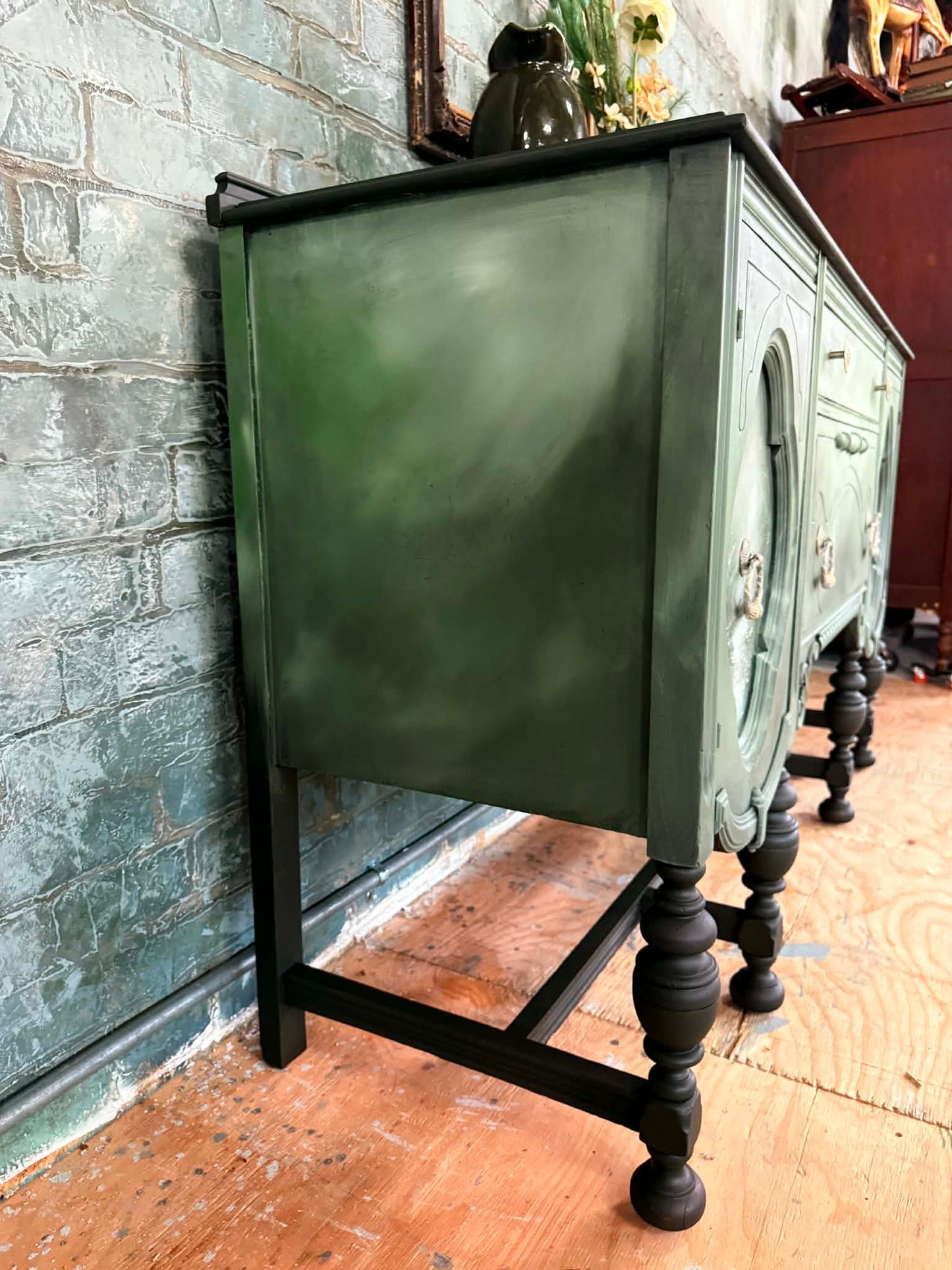 Finding Avalon  Hand-Painted Vintage Buffet