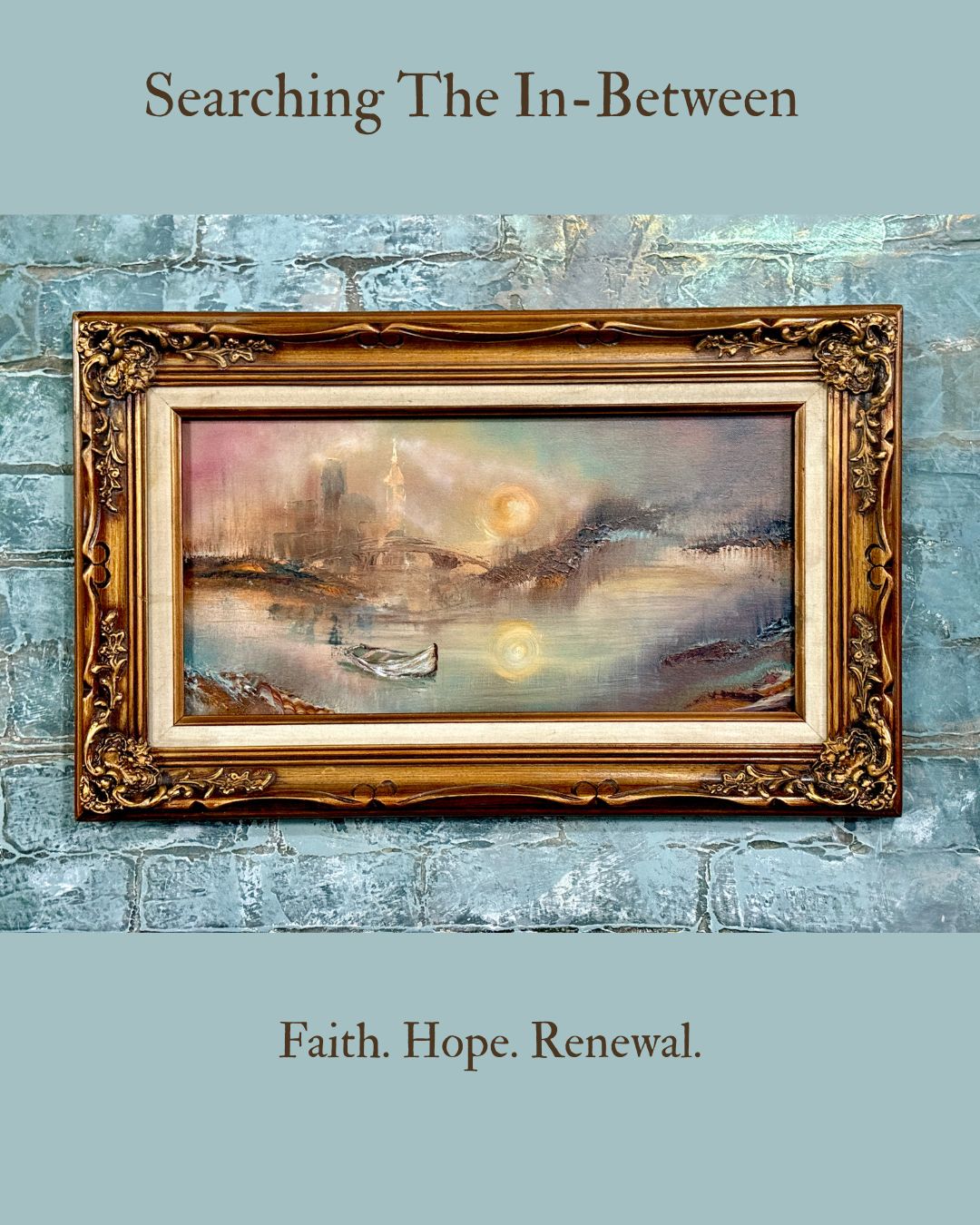 Searching the In-Between  Original Framed Painting