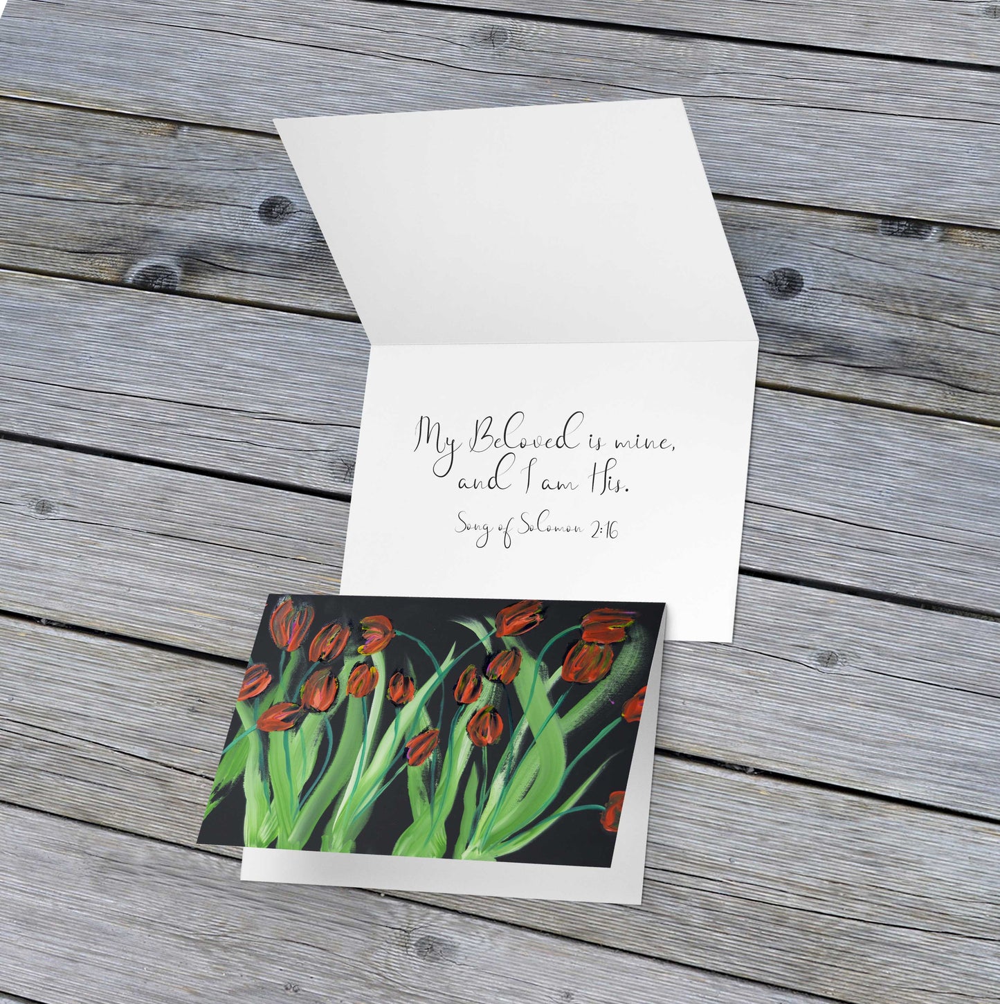 Tulip Cards 4Pack