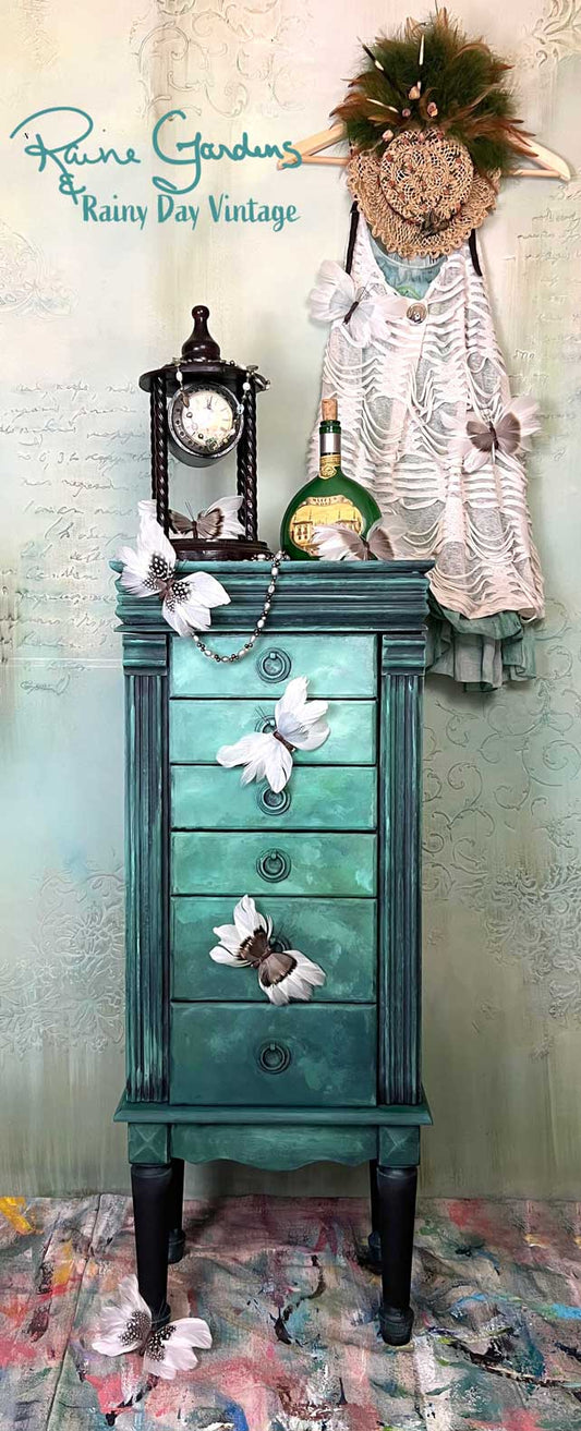 Depths of Green Jewelry Armoire
