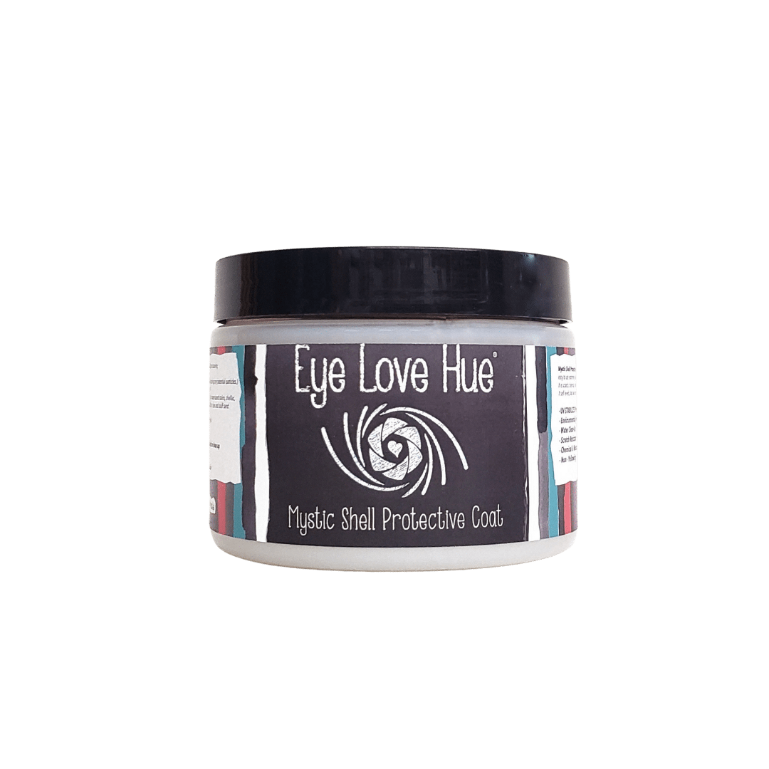 Eye Love Hue LLC 12 oz Flat Mystic Shell Protective Coat Acrylic Mineral Paint Chalk Paint Clay Paint