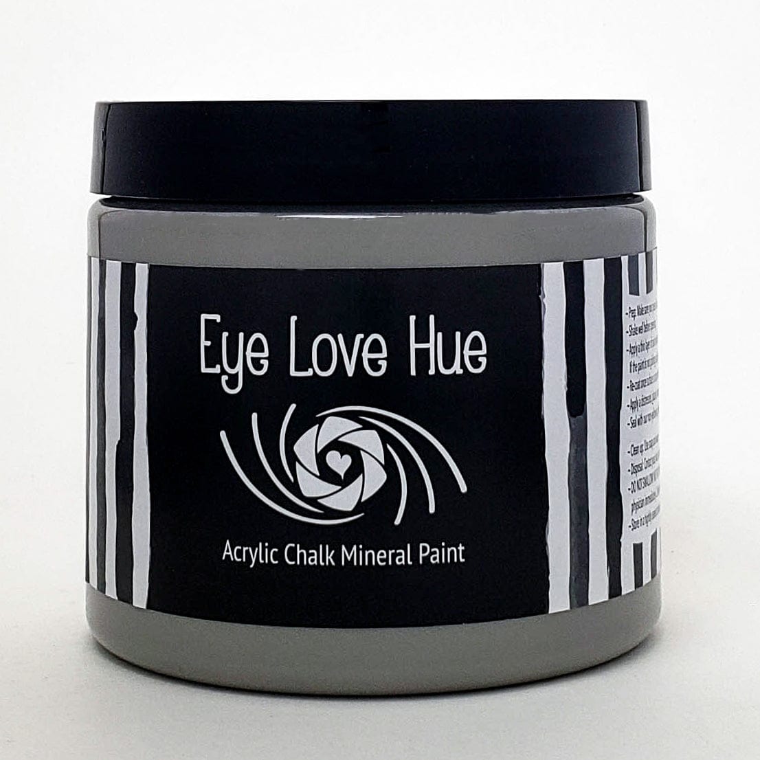 Eye Love Hue LLC 16 oz Grey 51 Acrylic Mineral Paint Chalk Paint Clay Paint
